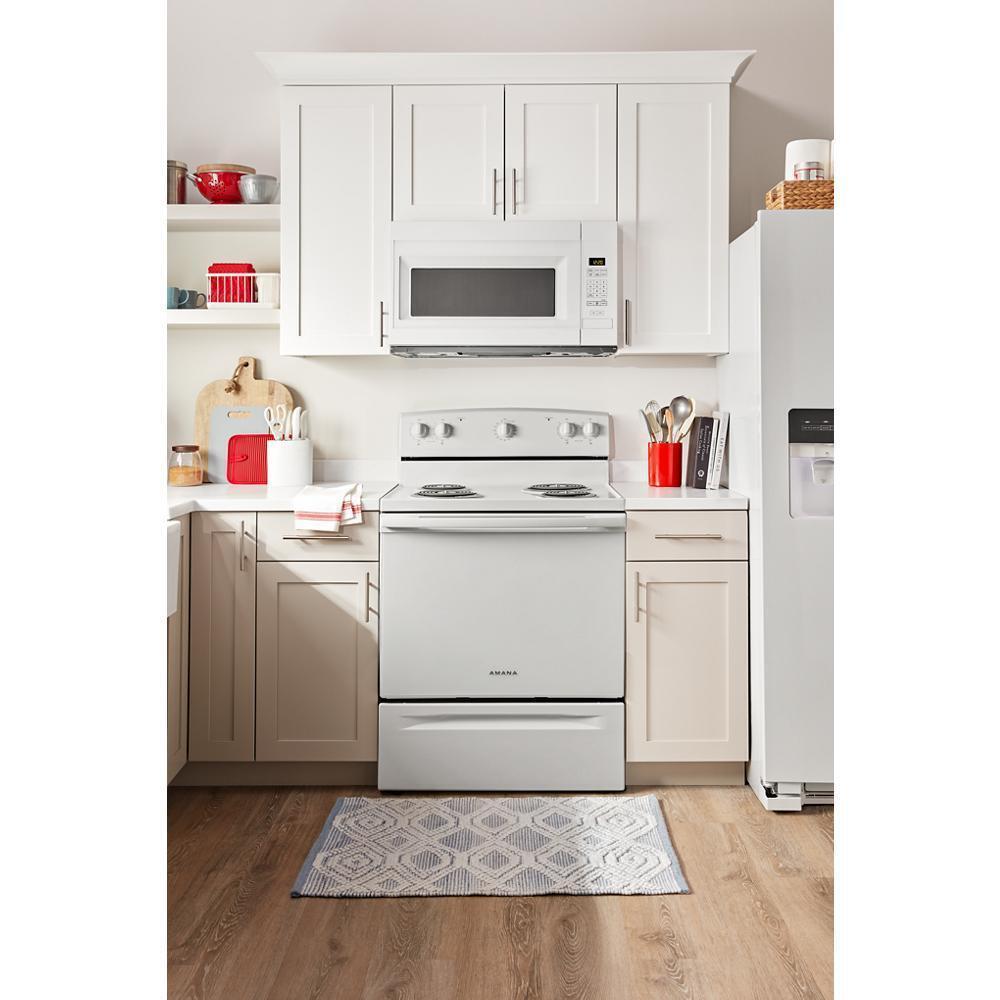AMANA ACR4203MNW Amana 30-inch Electric Range With Easy-clean Glass Door