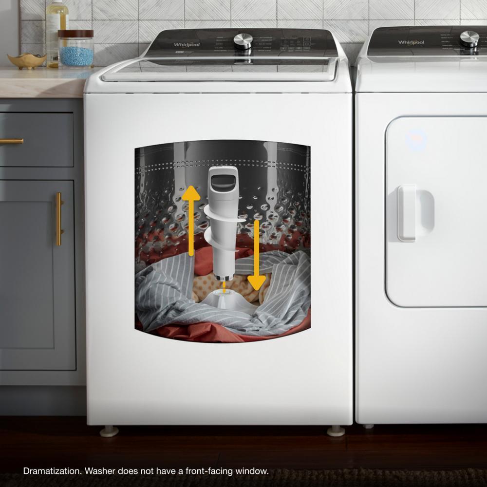 WHIRLPOOL WTW5057LW 4.7-4.8 Cu. Ft. Capacity Top Load Washer With Removable Agitator