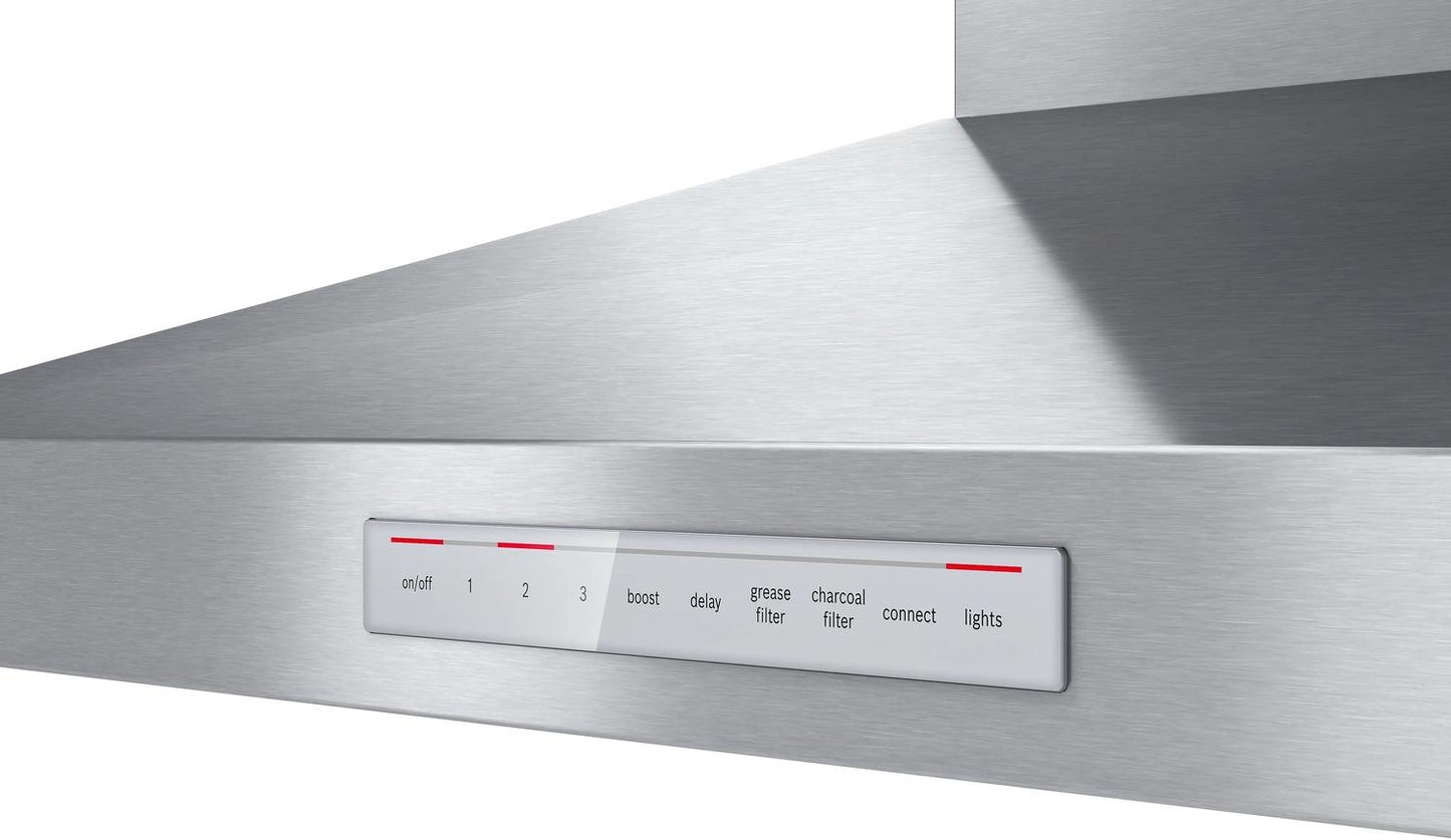 BOSCH HCP50652UC 300 Series 30"" Pyramid Canopy Chimney Hood, 600 Cfm, Hcp50652uc, ST...