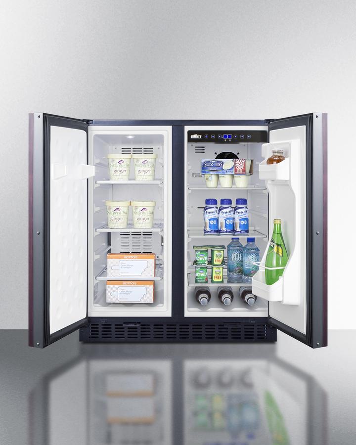 SUMMIT FFRF3070BIF Frost-free Side-by-side Refrigerator-freezer for Built-in or FREEST...