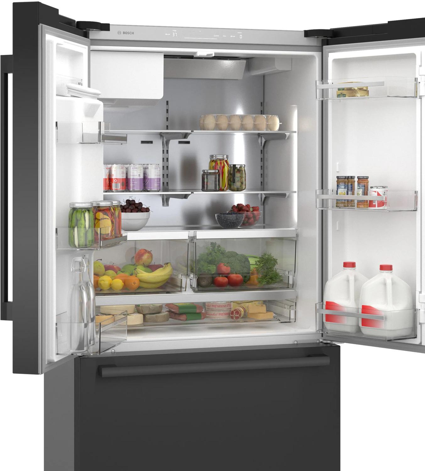 BOSCH B36CD50SNB 500 Series French Door Bottom Mount Refrigerator 36'' Black STAINLE...