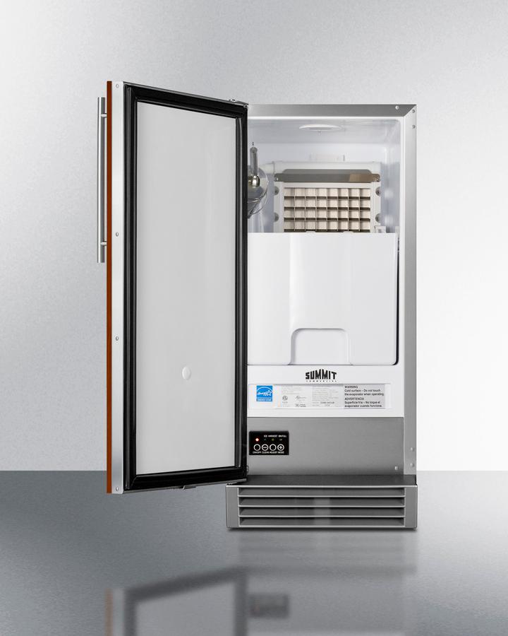SUMMIT BIM44GCSSIF Summit Built-in 50 Lb. Clear Icemaker