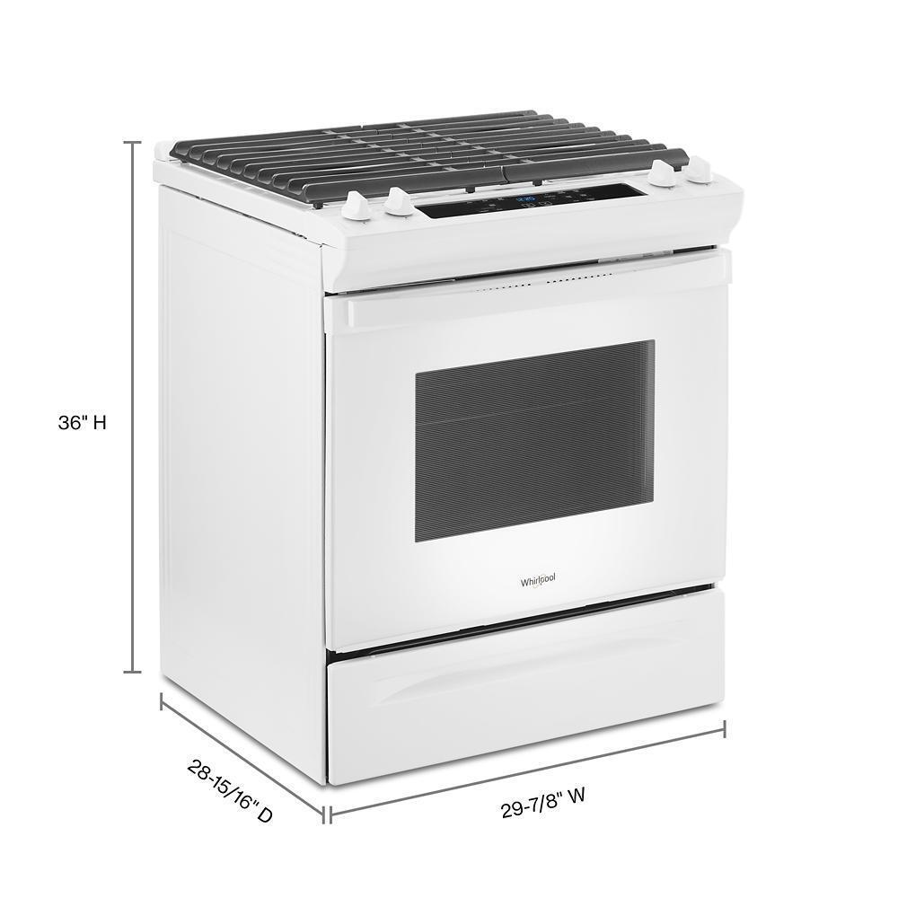 WHIRLPOOL WEG515S0LW 5.0 Cu. Ft. Whirlpool Gas Range With Frozen Bake Technology