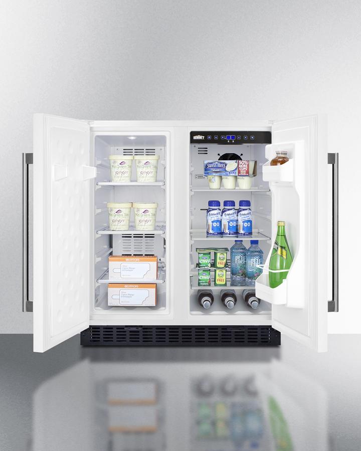 SUMMIT FFRF3075W Frost-free Side-by-side Refrigerator-freezer for Built-in or FREEST...