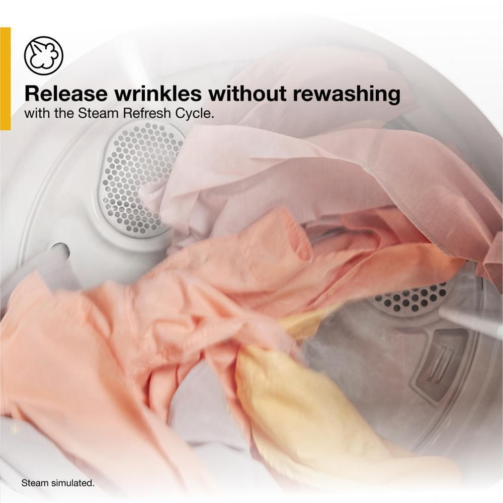 WHIRLPOOL WGD5050LW Whirlpool 7.0 Cu. Ft. Top Load Gas Moisture Sensing Dryer With Steam