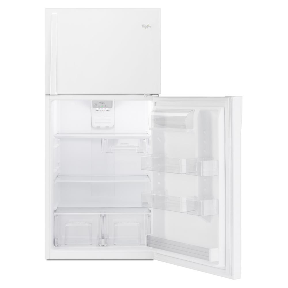 WHIRLPOOL WRT519SZDW White Whirlpool 30"" Wide Top-freezer Refrigerator With LED INTER...
