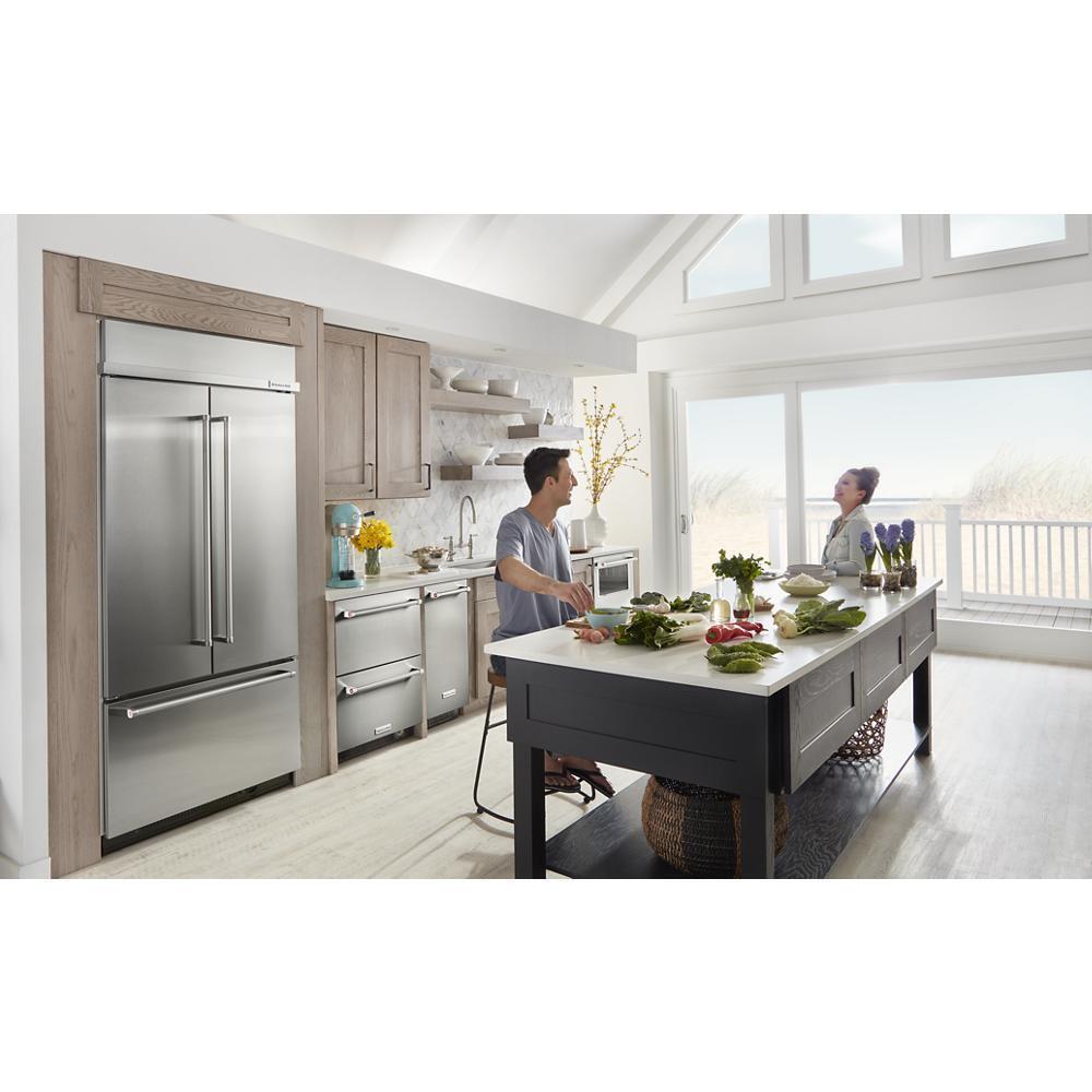 KITCHENAID KBFN506ESS Stainless Steel Kitchenaid 20.5 Cu. Ft. 36"" Width Built In PANEL...