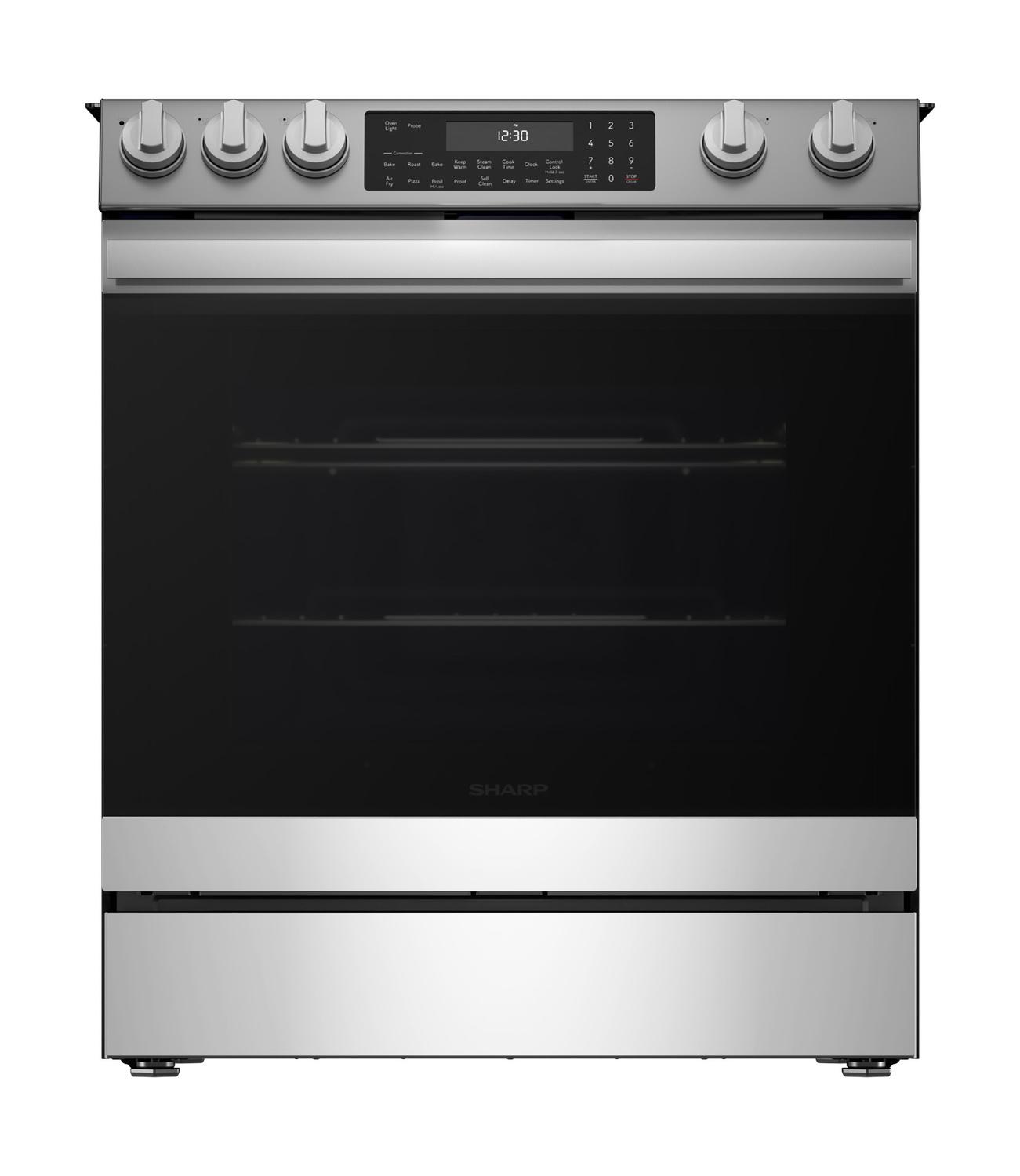 SHARP SSR3065JS Sharp 30 In. Electric Convection Slide-in Range With Air Fry