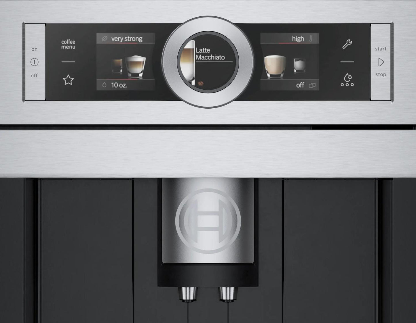 BOSCH BCM8450UC Bcm8450uc Built-in Fully Automatic Coffee Machine Stainless Steel