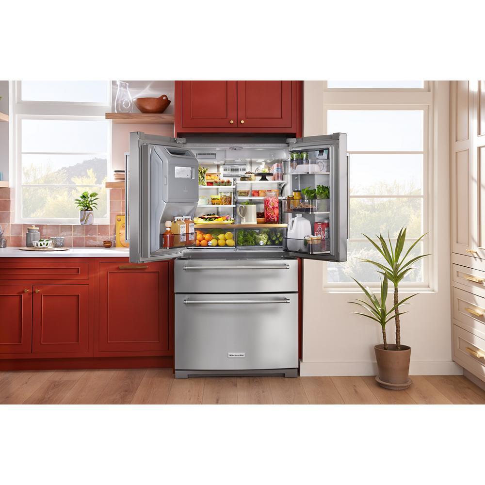 KITCHENAID KRMF536RPS 26.2 Cu. Ft. Multi-door French Door Refrigerator With Platinum INTE...