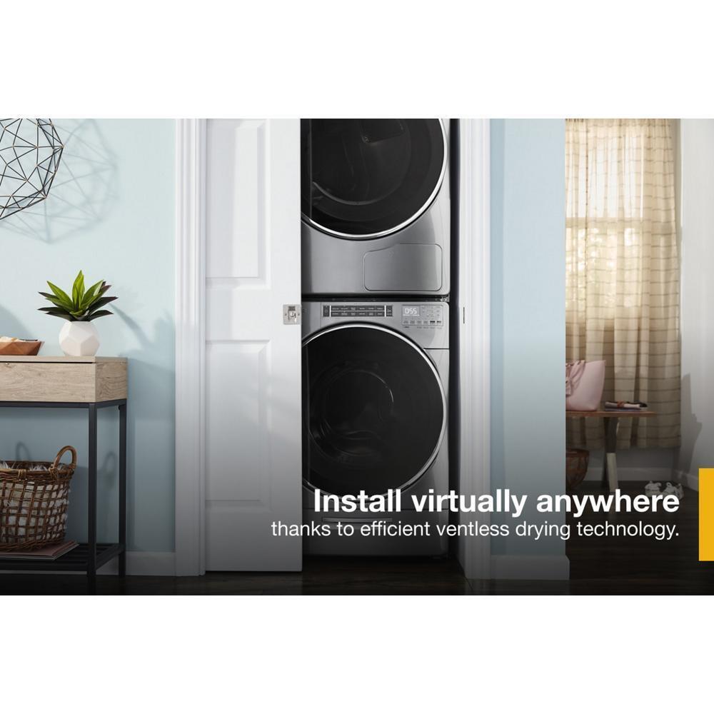 WHIRLPOOL WHD862CHC Whirlpool 7.4 CU.FT Closet Depth Front Load Heat Pump Dryer WITH...