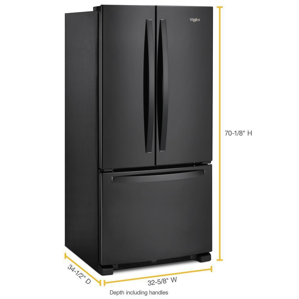 WHIRLPOOL WRFF5333PB Whirlpool 33-inch Wide French Door Refrigerator - 22 Cu. Ft.