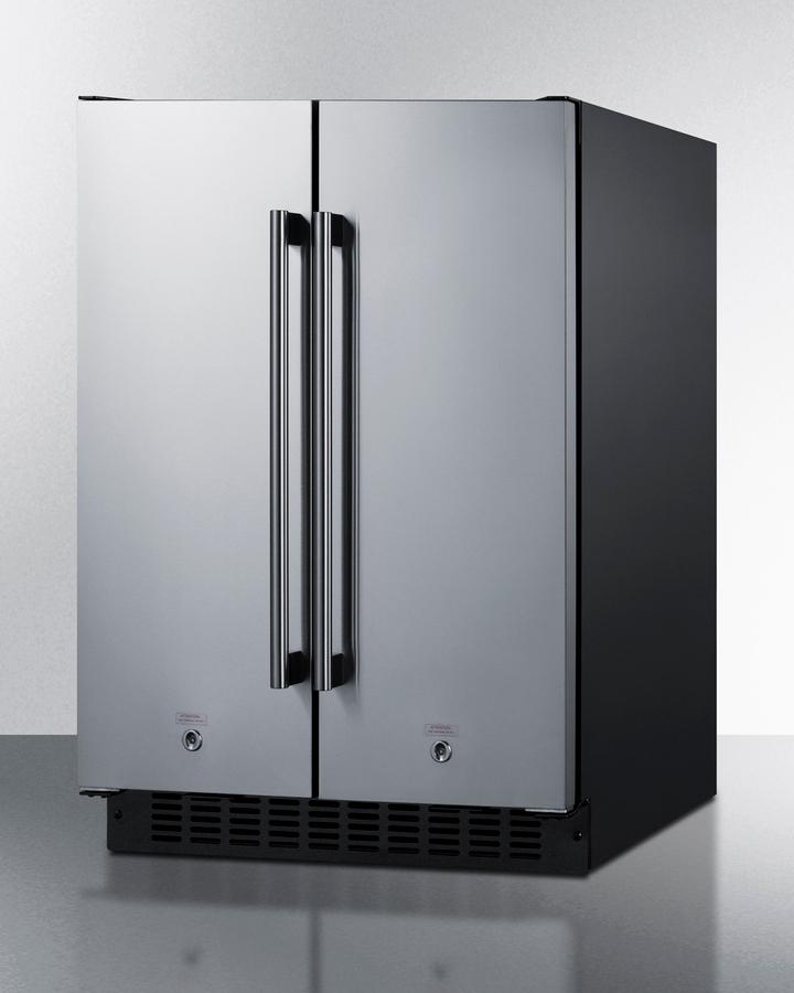 SUMMIT FFRF24SS Summit 24"" Wide Built-in Refrigerator-freezer