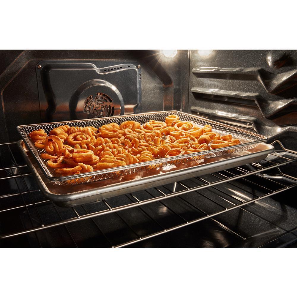 WHIRLPOOL WFES5030RV 30-inch Electric Range With Air Fry and Air Baking, Self Cleaning, ...