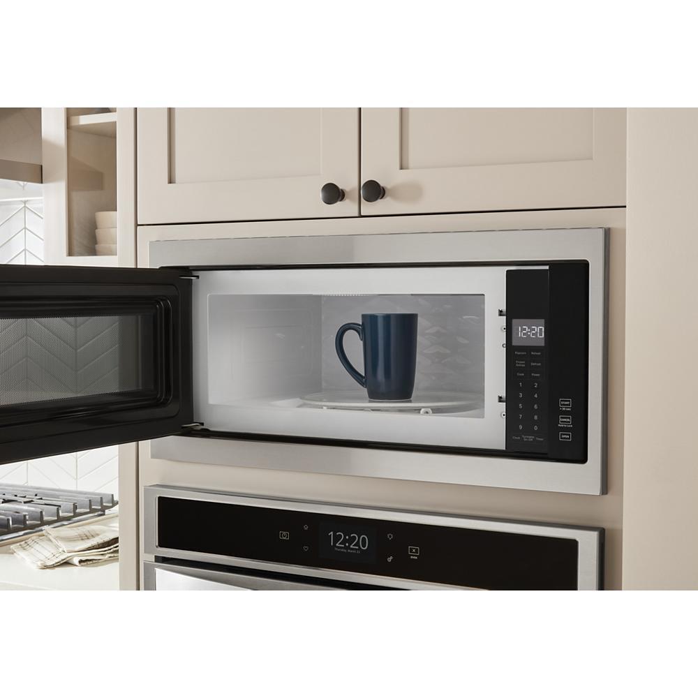 WHIRLPOOL WMT50011KS 1.1 Cu. Ft. Built-in Microwave With Slim Trim Kit - 14"" Height