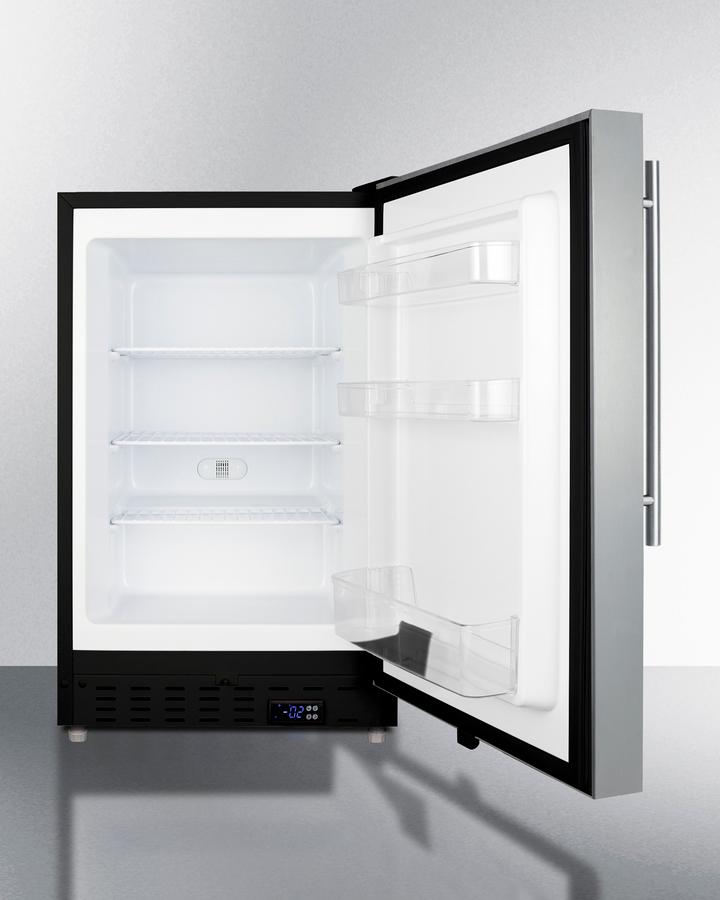 SUMMIT ALFZ37BCSSHV Summit 20"" Wide Built-in All-freezer, Ada Compliant