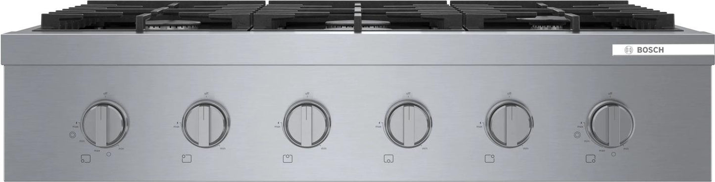 BOSCH RGM8658UC Bosch 800 Series Gas Rangetop 36'' Stainless Steel Rgm8658uc