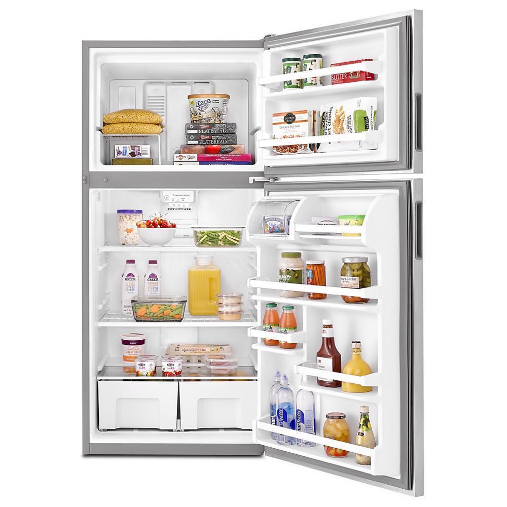 AMANA ART308FFDW White Amana 18 Cu. Ft. Top-freezer Refrigerator With Electronic ...