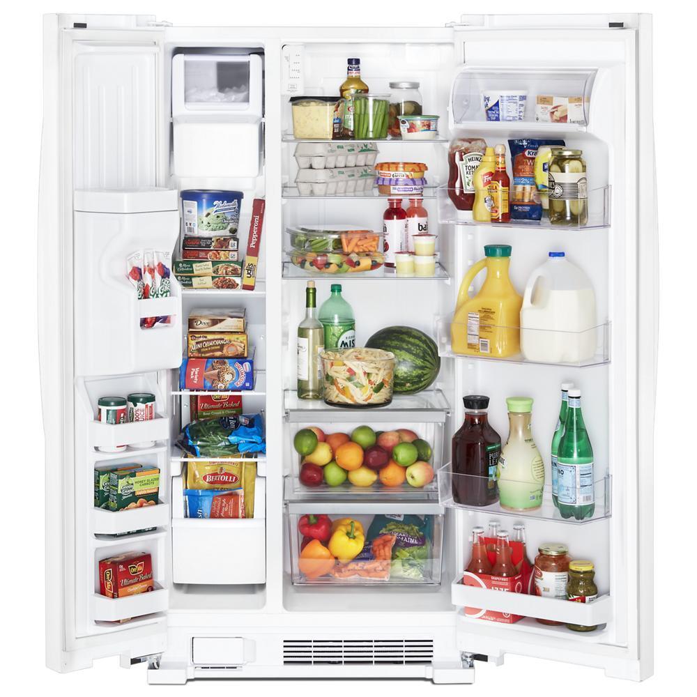 WHIRLPOOL WRS315SDHW Whirlpool 36-inch Wide Side-by-side Refrigerator - 25 Cu. Ft. - ...