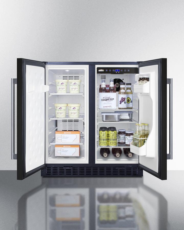 SUMMIT FFRF3070B Frost-free Side-by-side Refrigerator-freezer for Built-in or FREEST...
