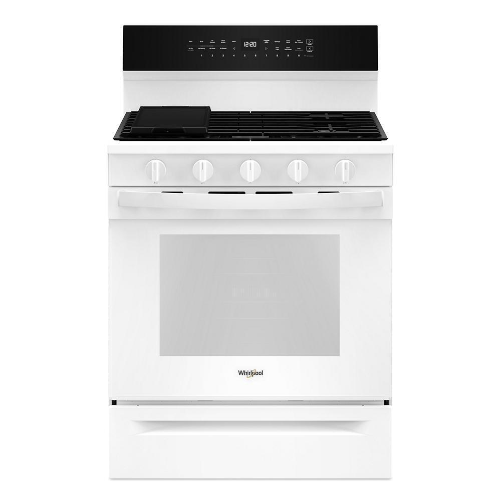 WHIRLPOOL WFGS7530RW 30-inch Smart Gas Range With Air Cooking Technology, Steam/self CLE...