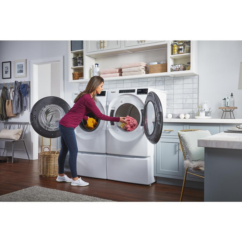 WHIRLPOOL WED6605MW Whirlpool 7.4 Cu. Ft. Electric Wrinkle Shield Dryer With Steam