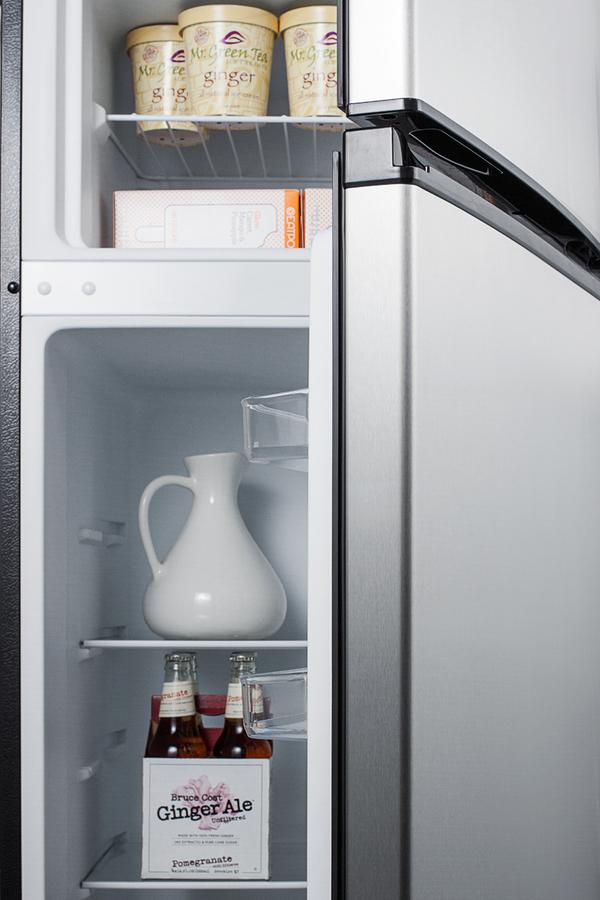 SUMMIT CP972SS Two-door Cycle Defrost Refrigerator-freezer In Slim Width With STAI...