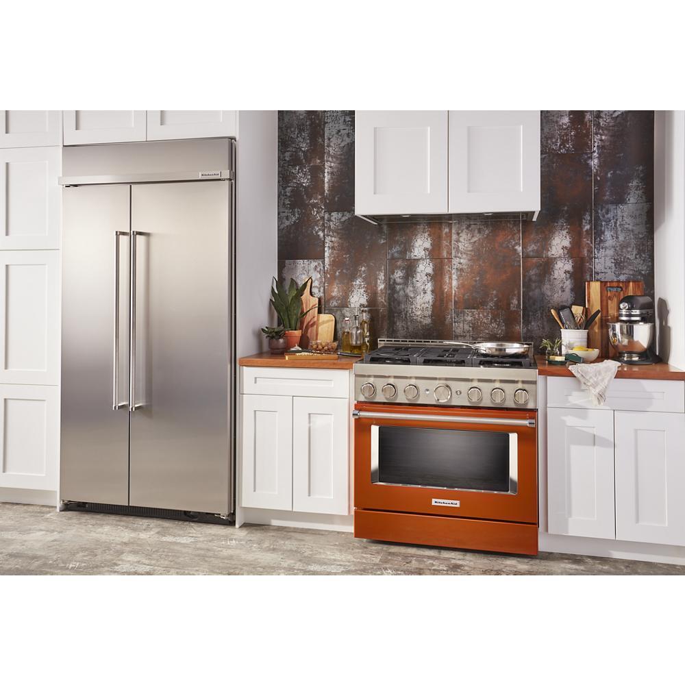 KITCHENAID KFGC506JSC Kitchenaid 36'' Smart Commercial-style Gas Range With 6 Burners ...