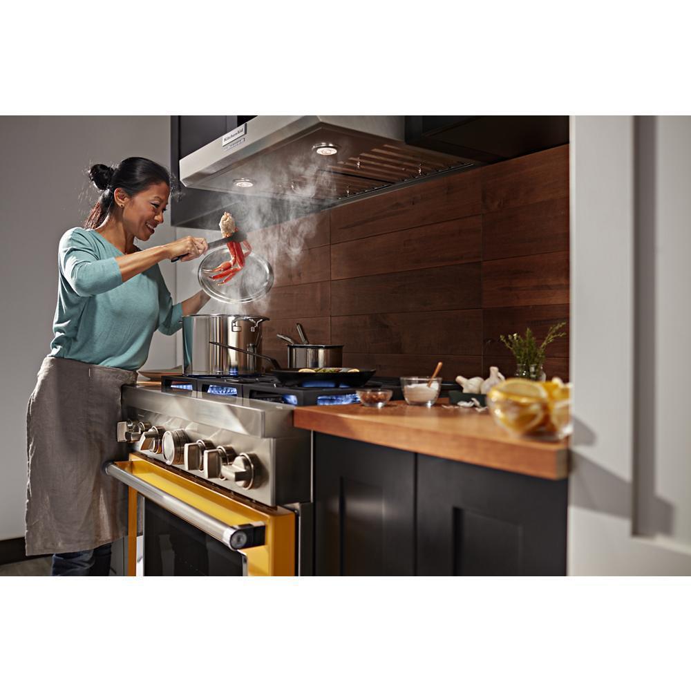 KITCHENAID KVWC906KSS 36"" 585 or 1170 Cfm Motor Class Commercial-style Wall-mount Canopy ...
