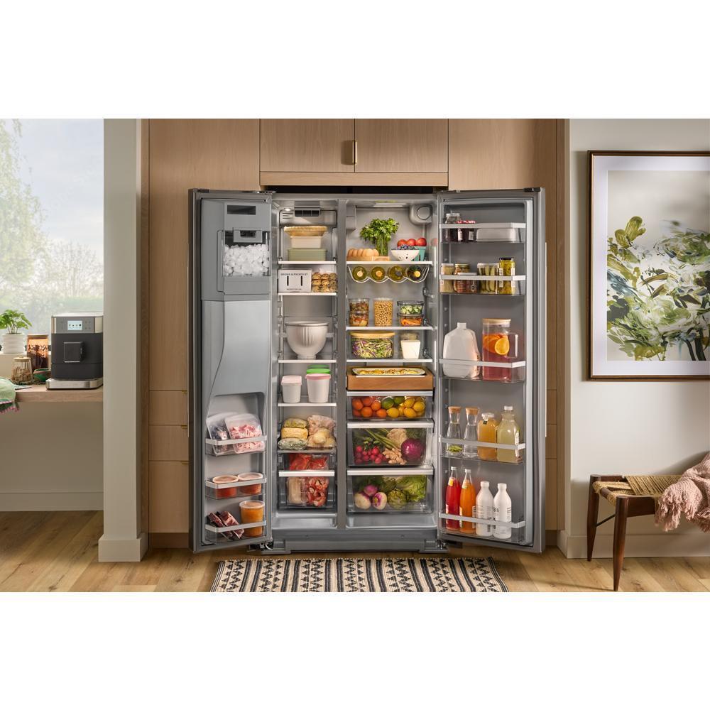 KITCHENAID KRSF536RPS 28.7 Cu. Ft. Side-by-side Refrigerator With Panoramic LED Lighting