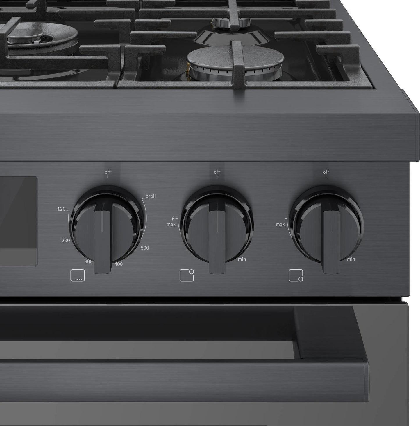 BOSCH HGS8045UC 800 Series Gas Freestanding Range 30'' Black Stainless Steel Hgs8045uc