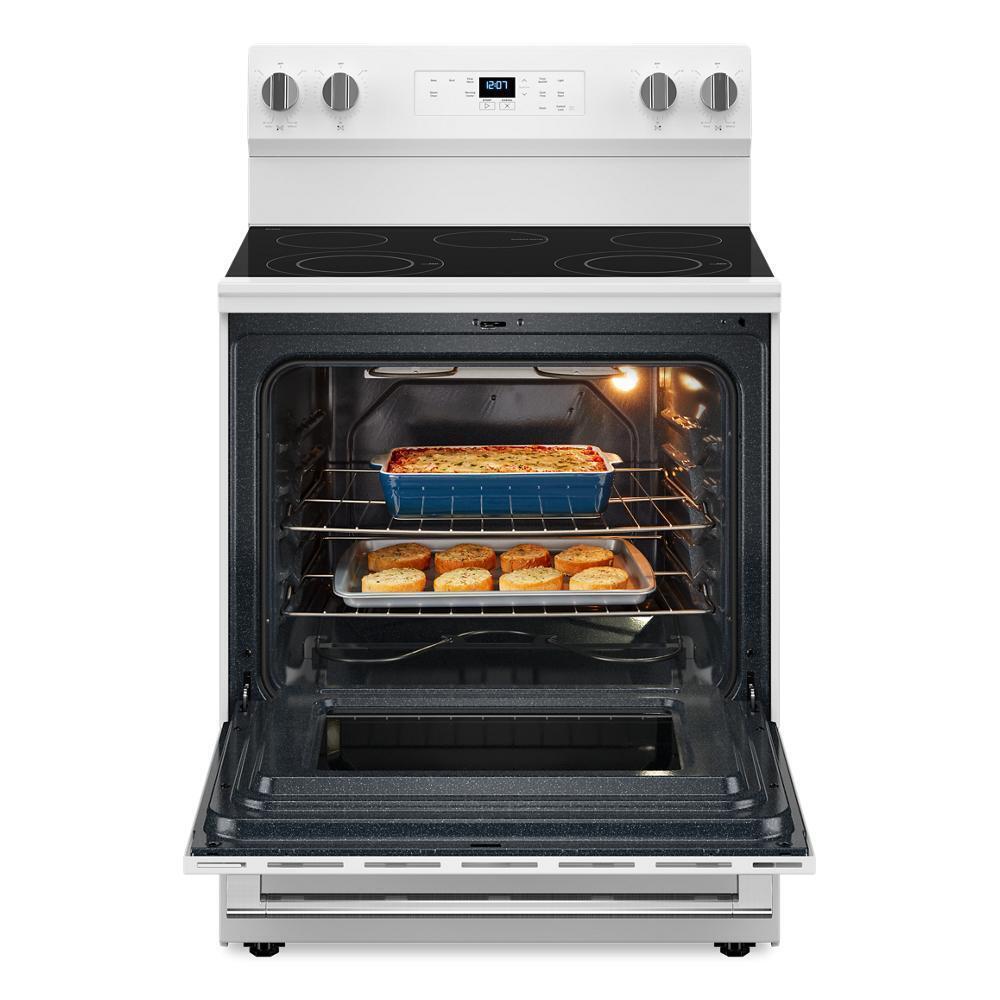 MAYTAG MFES4030RW Maytag 30-inch Wide Electric Range With Steam Clean - 5.3 Cu. Ft.