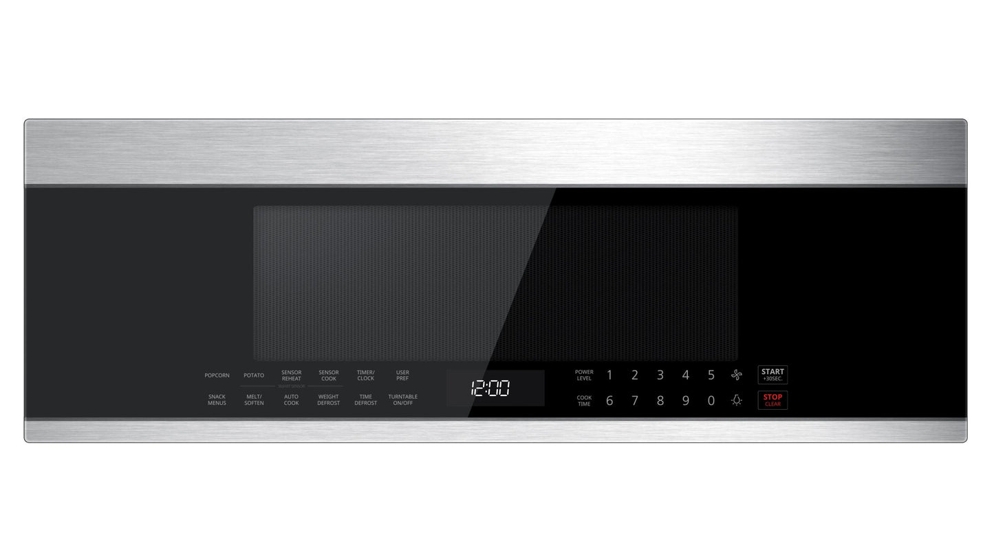 XO APPLIANCE XOOTR30LPS 30""w Otr 1000w 400cfm 1.2 Cu Ft - Low Profile Black Glass