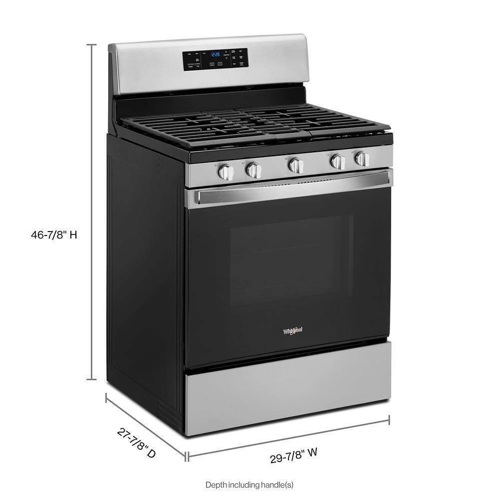 WHIRLPOOL WFG525S0JZ 5.0 Cu. Ft. Whirlpool Gas Range With Center Oval Burner