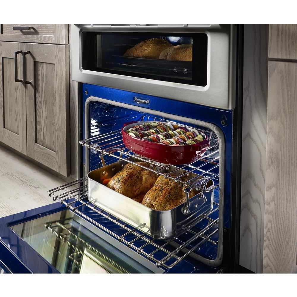 KITCHENAID KFGD500EWH White Kitchenaid 30-inch 5 Burner Gas Double Oven Convection Range