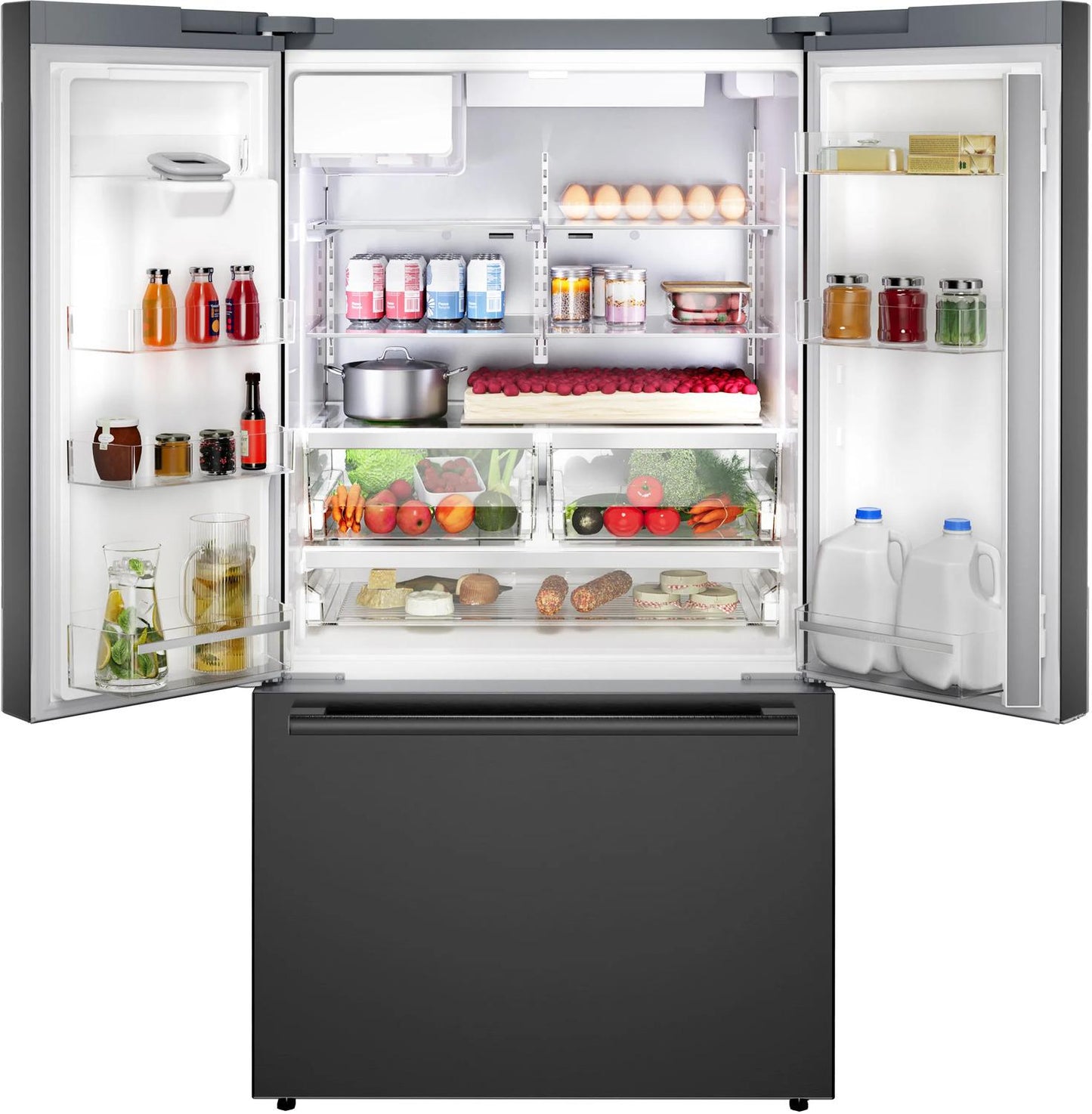 BOSCH B36FD52SNB 500 Series French Door Bottom Mount Refrigerator 36"" Black STAINLES...