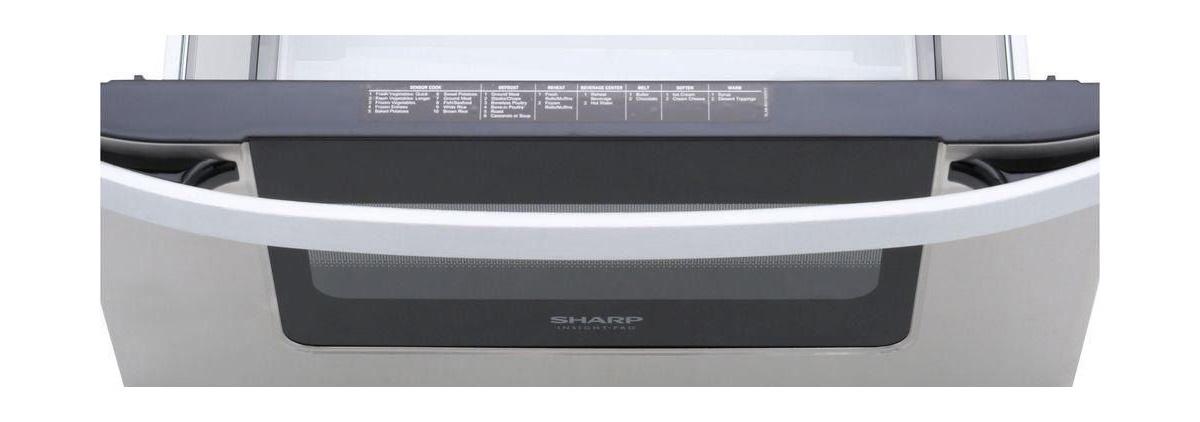 SHARP KB6524PSY 24 In. 1.2 Cu. Ft. 950w Sharp Easy Open Stainless Steel Microwave D...