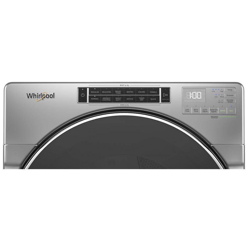 WHIRLPOOL WHD862CHC Whirlpool 7.4 CU.FT Closet Depth Front Load Heat Pump Dryer WITH...