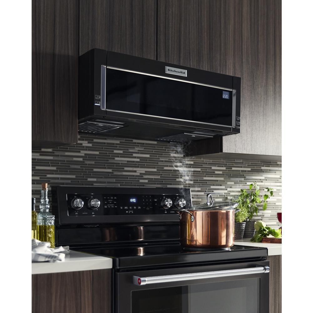 KITCHENAID KMLS311HBS 1000-watt Low Profile Microwave Hood Combination - Black Stainless