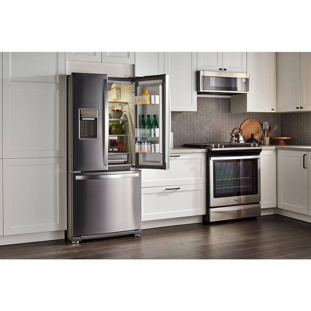 WHIRLPOOL WRF560SEHZ Whirlpool 30-inch Wide French Door Refrigerator - 20 Cu. Ft.
