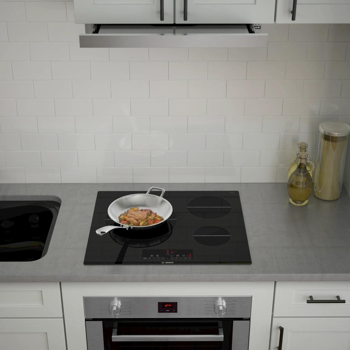 BOSCH HBE5453UC Bosch 500 Series Single Wall Oven 24'' Stainless Steel Hbe5453uc