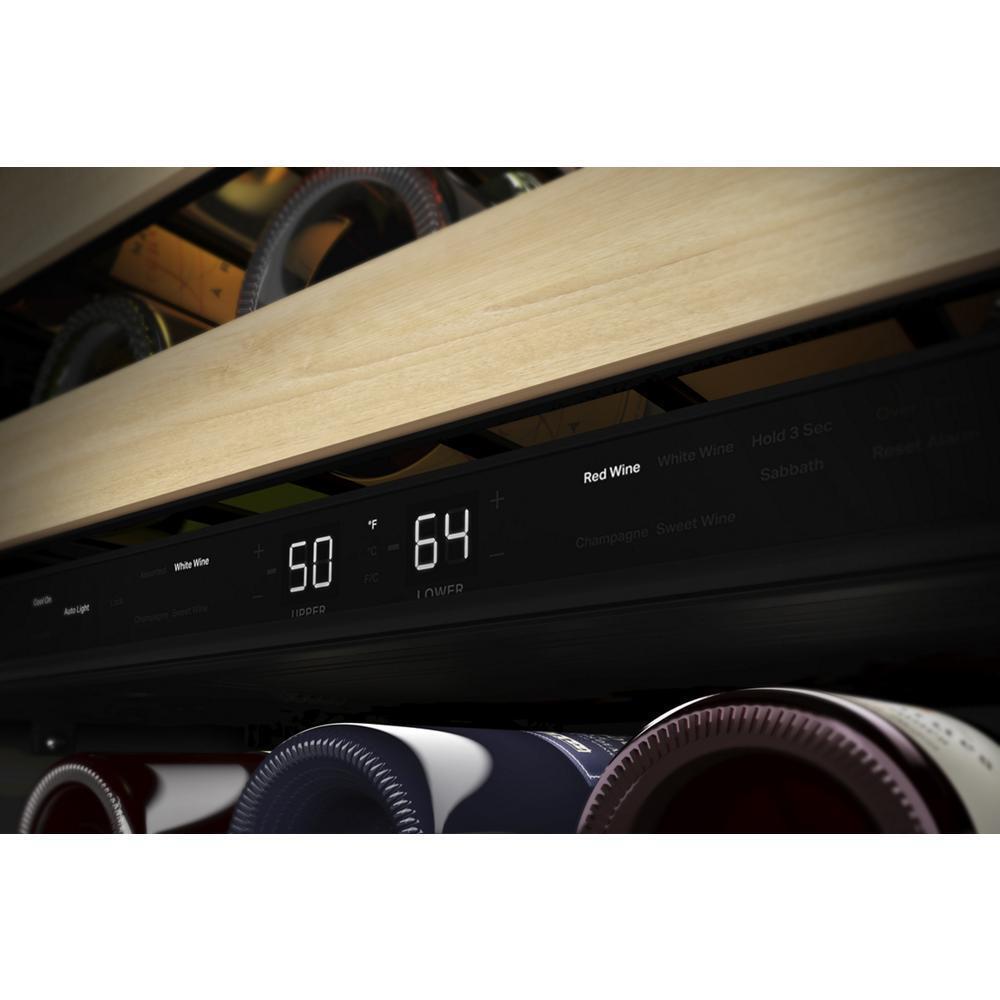 KITCHENAID KUWL214KPA 24"" Panel-ready Undercounter Wine Cellar With Wood-front Racks - PA...