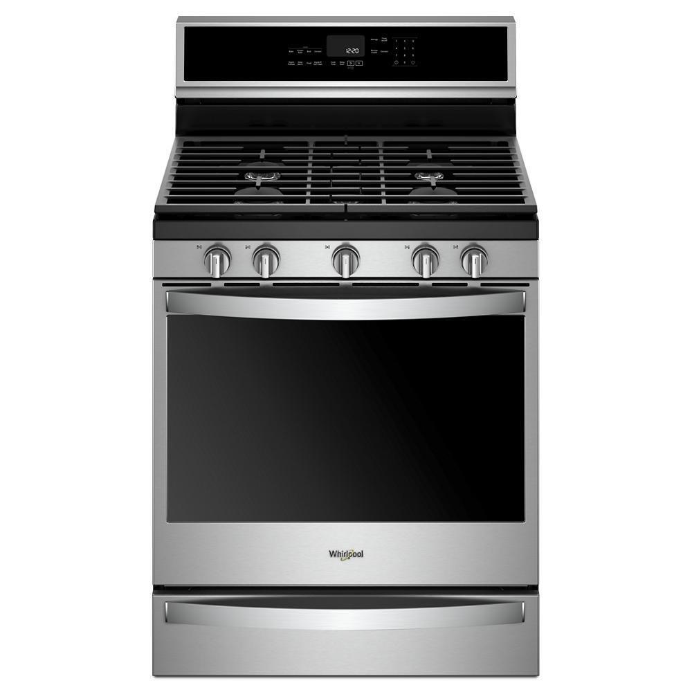 WHIRLPOOL WFG975H0HZ Whirlpool 30-inch,5.8 Cu Ft, Gas Freestanding Range With 5 Burners ...