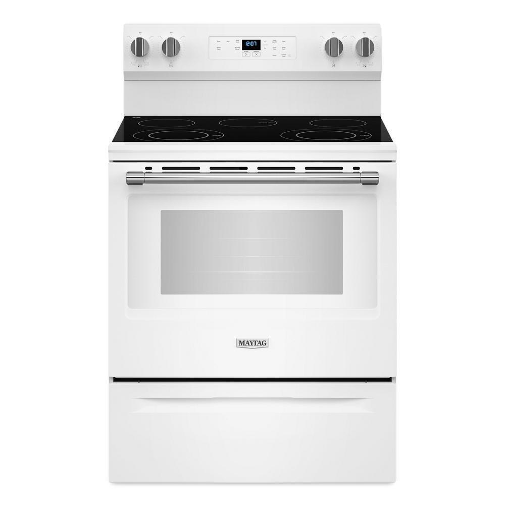 MAYTAG MFES4030RW Maytag 30-inch Wide Electric Range With Steam Clean - 5.3 Cu. Ft.