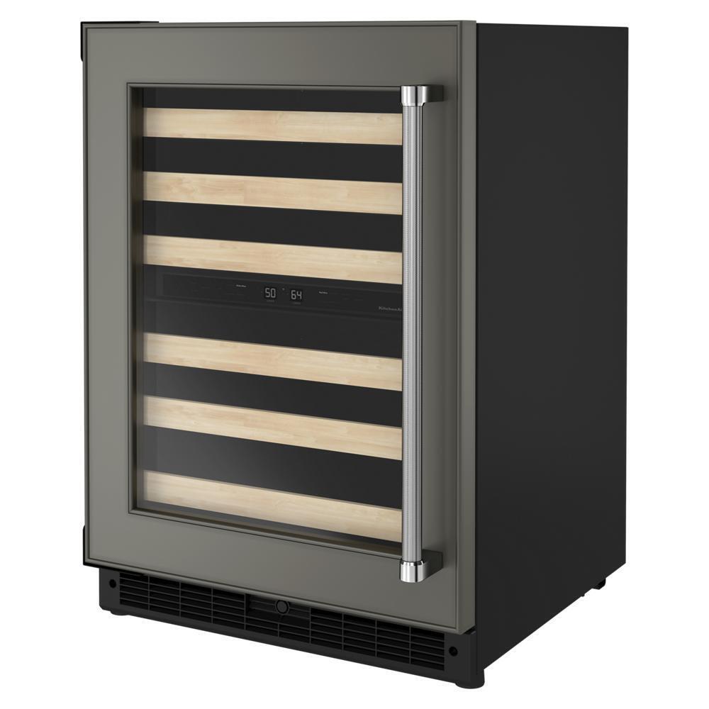 KITCHENAID KUWL214KPA 24"" Panel-ready Undercounter Wine Cellar With Wood-front Racks - PA...