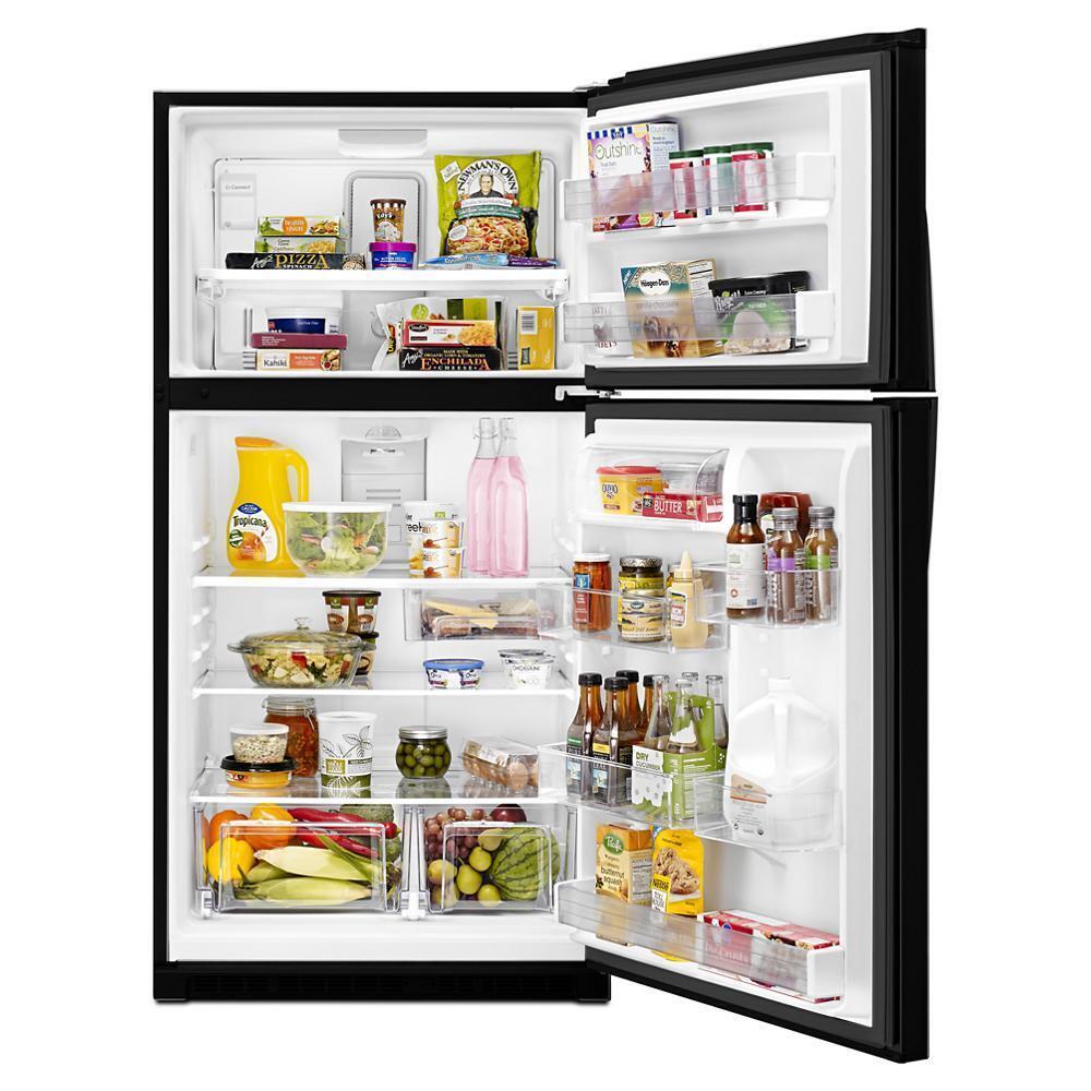 WHIRLPOOL WRT541SZDB Black Whirlpool 33"" Wide Top-freezer Refrigerator With Optional ...