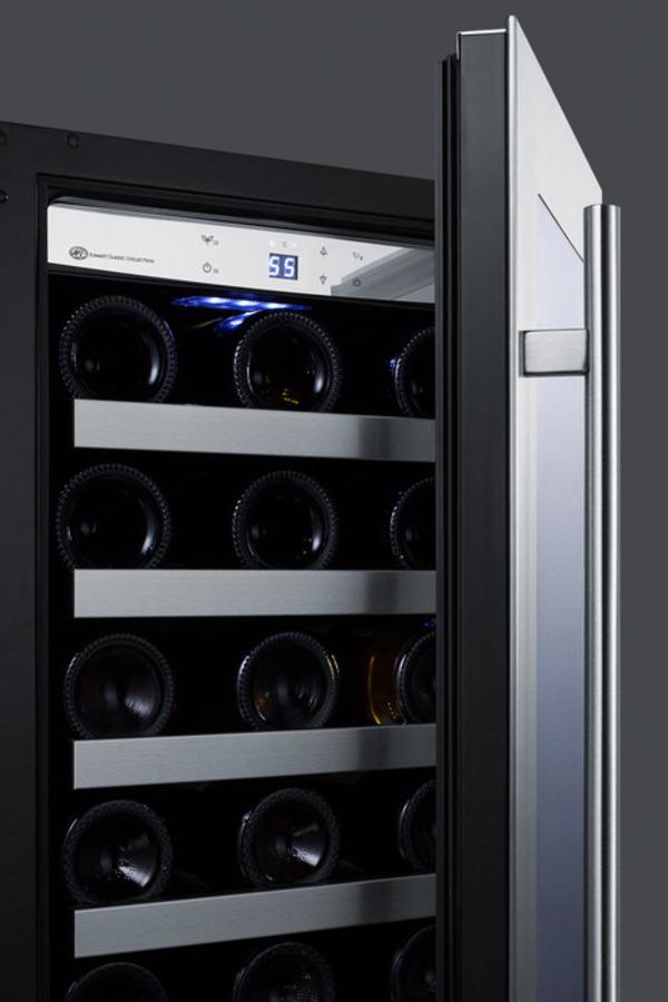 SUMMIT CL15WC 15"" Wide Built-in Wine Cellar With Seamless Stainless Steel TRIMMED...