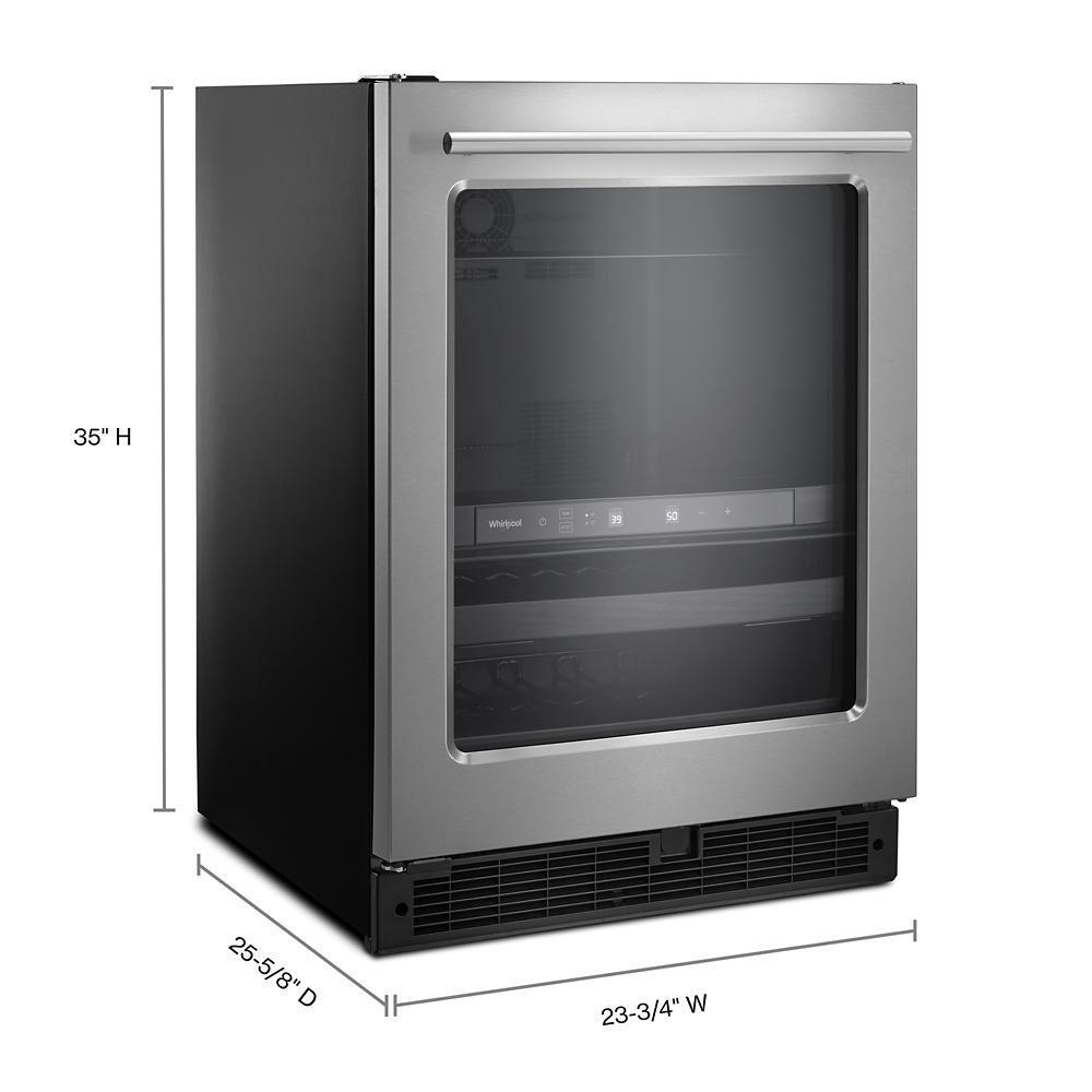 WHIRLPOOL WUB35X24HZ 24-inch Wide Undercounter Beverage Center With Towel Bar Handle- 5....