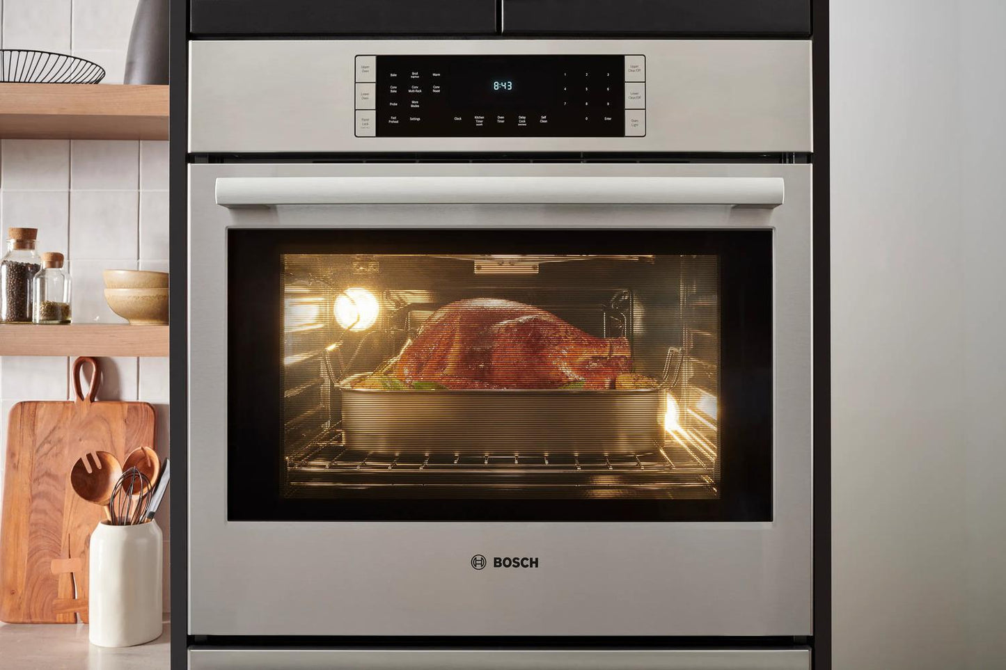 BOSCH HBL8651UC Bosch 30"" Double Wall Oven 800 Series - Stainless Steel