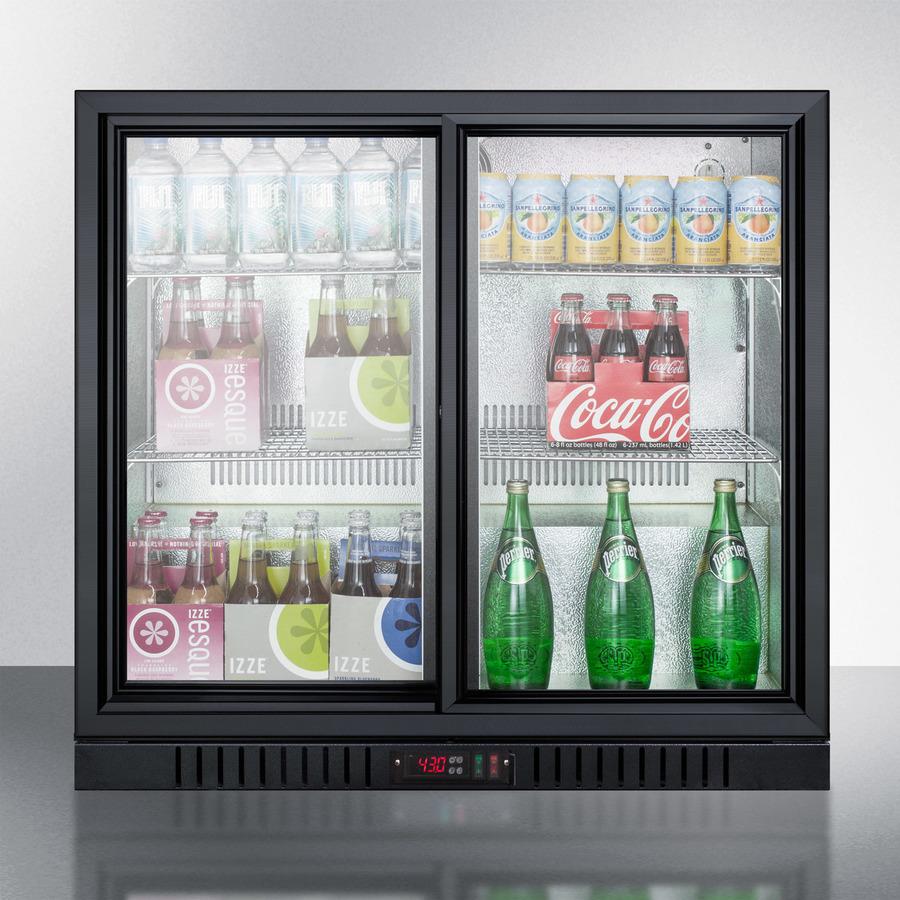SUMMIT SCR700BCSS Commercial Back Bar Beverage Center for Freestanding Use, With SLID...